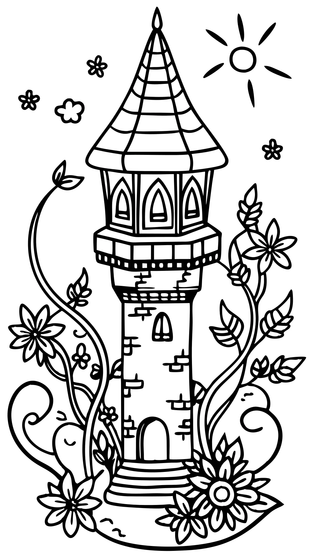 coloring pages of tangled